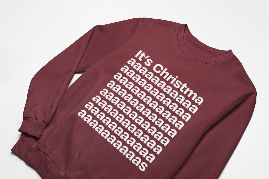 I got ho's in different area codes christmas jumper in burgundy