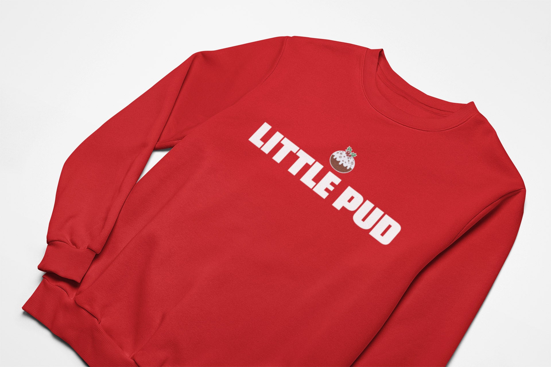 Little Pud christmas jumper in red