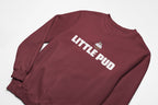 Little Pud christmas jumper in burgundy