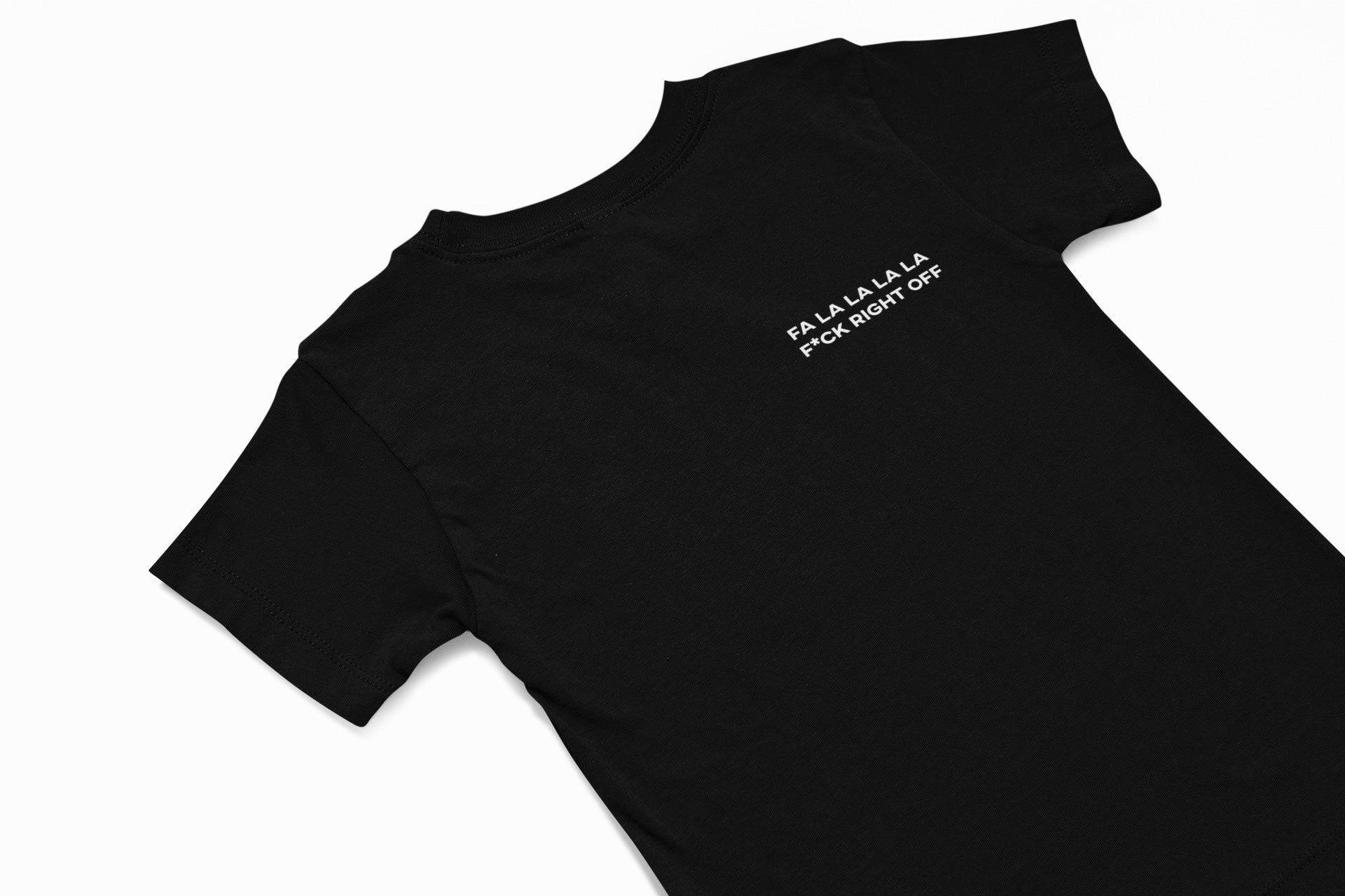 Fa la la la f*ck right off christmas jumper in black