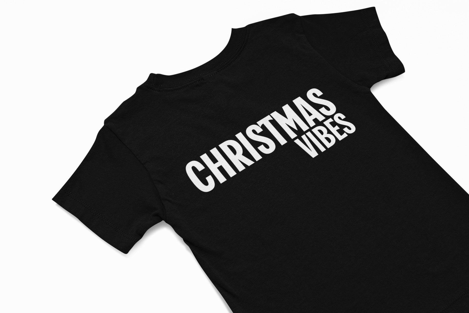 Christmas vibes christmas tshirt in black