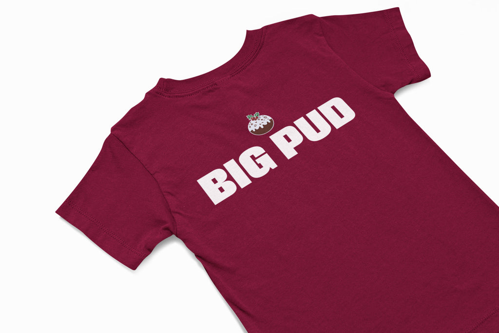 big pud christmas jumper in burgundy