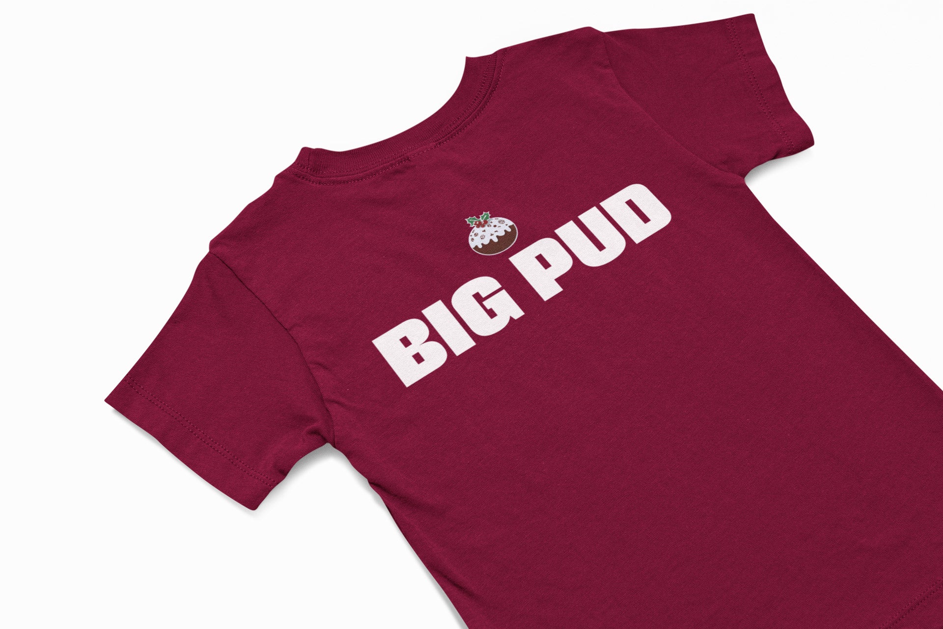 big pud christmas jumper in burgundy