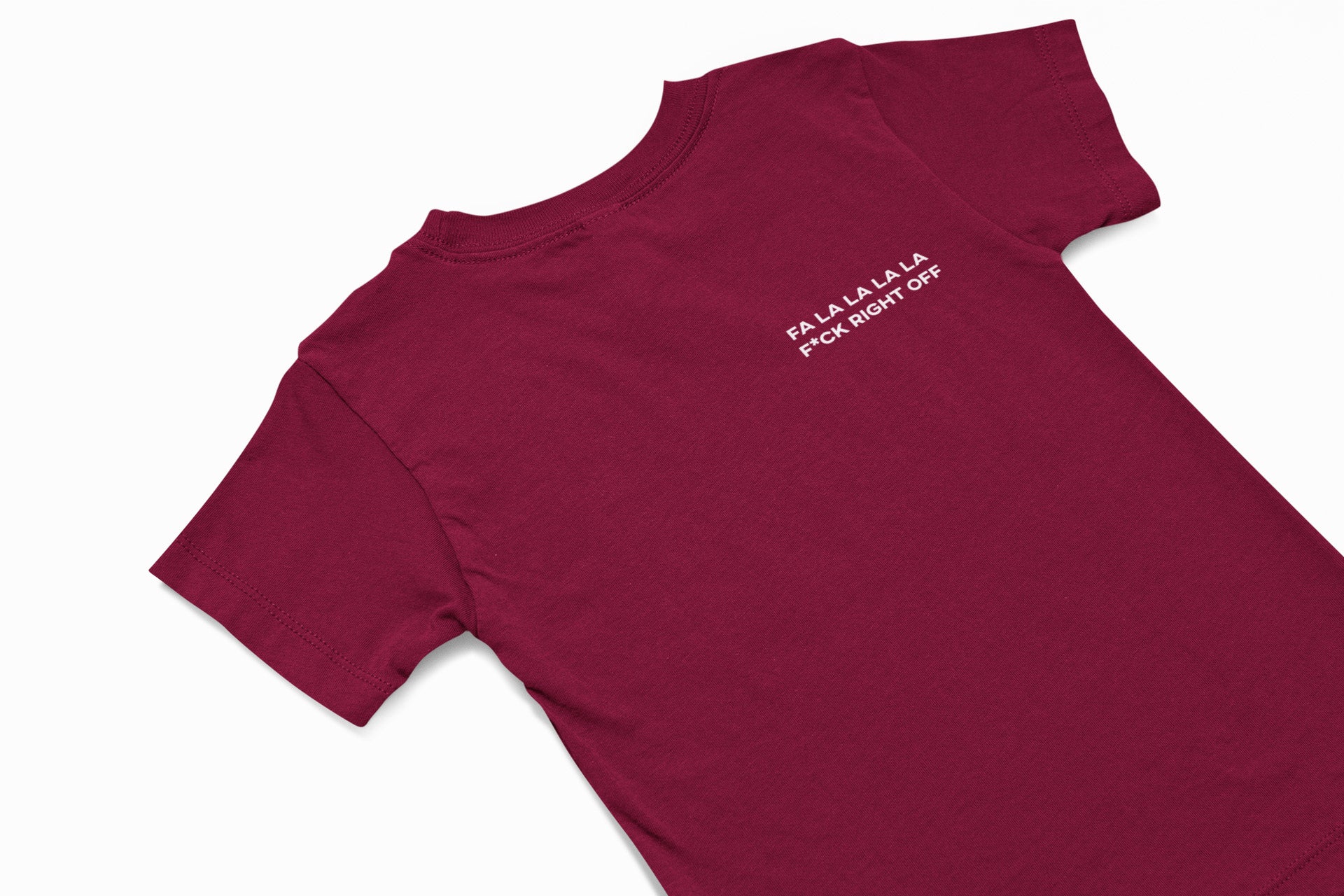 Fa la la la f*ck right off christmas jumper in burgundy