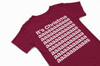 It's christmas christmas t-shirt in burgundy