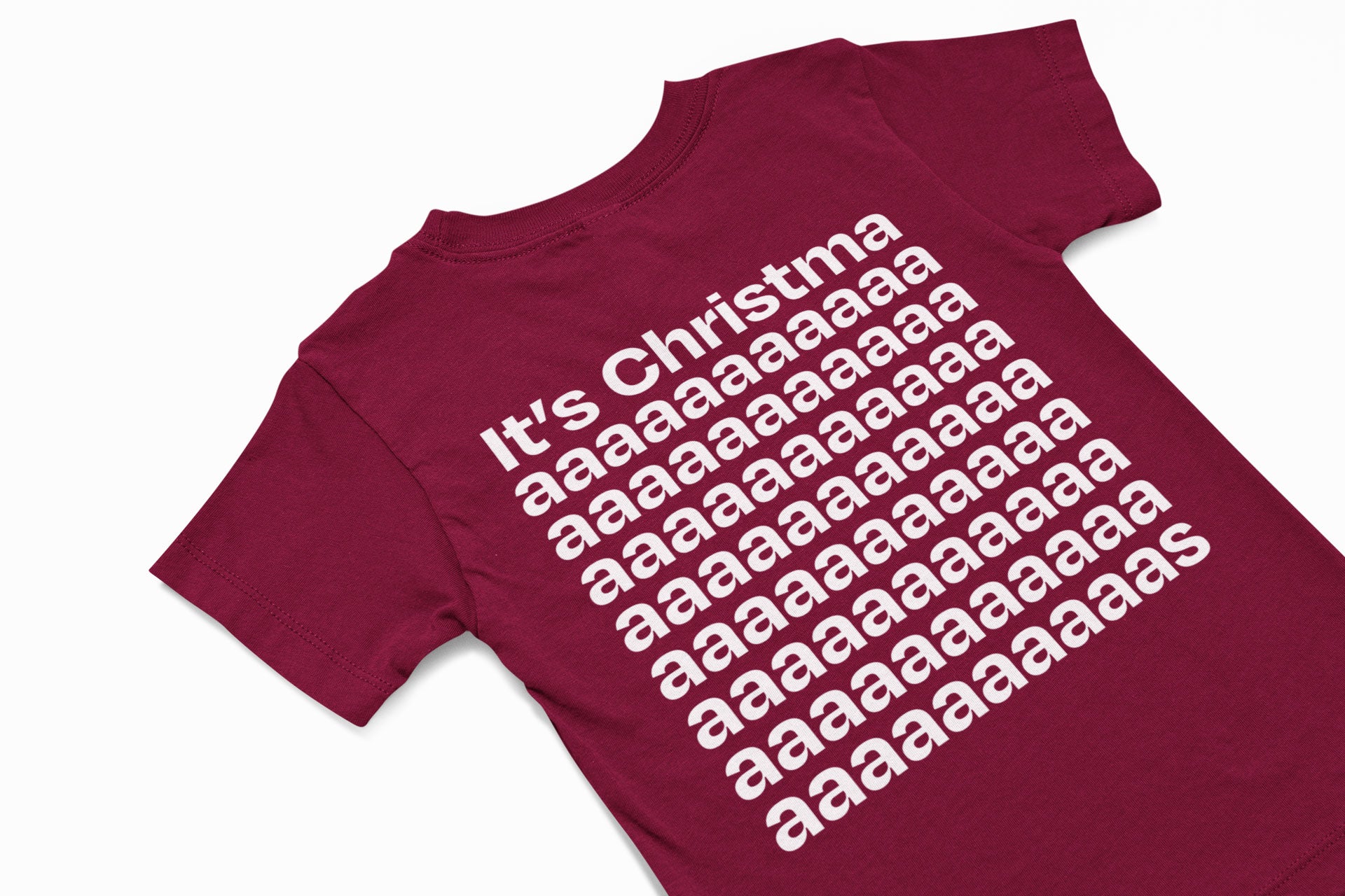 It's christmas christmas t-shirt in burgundy