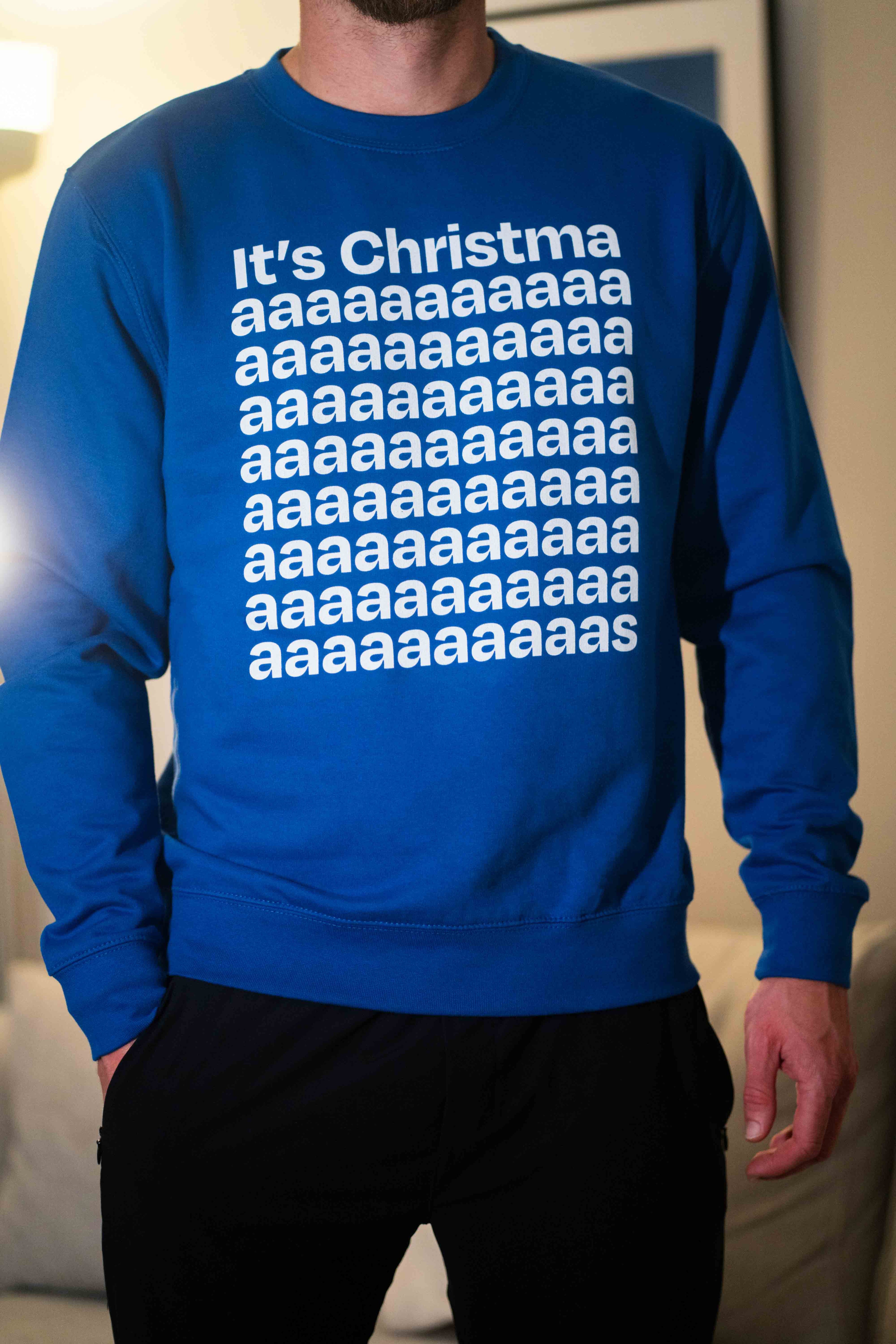 man in funny christmas jumper