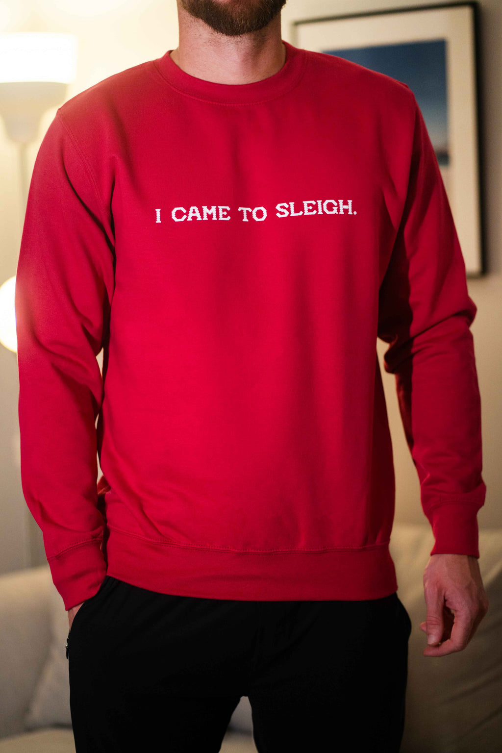 man in funny christmas jumper