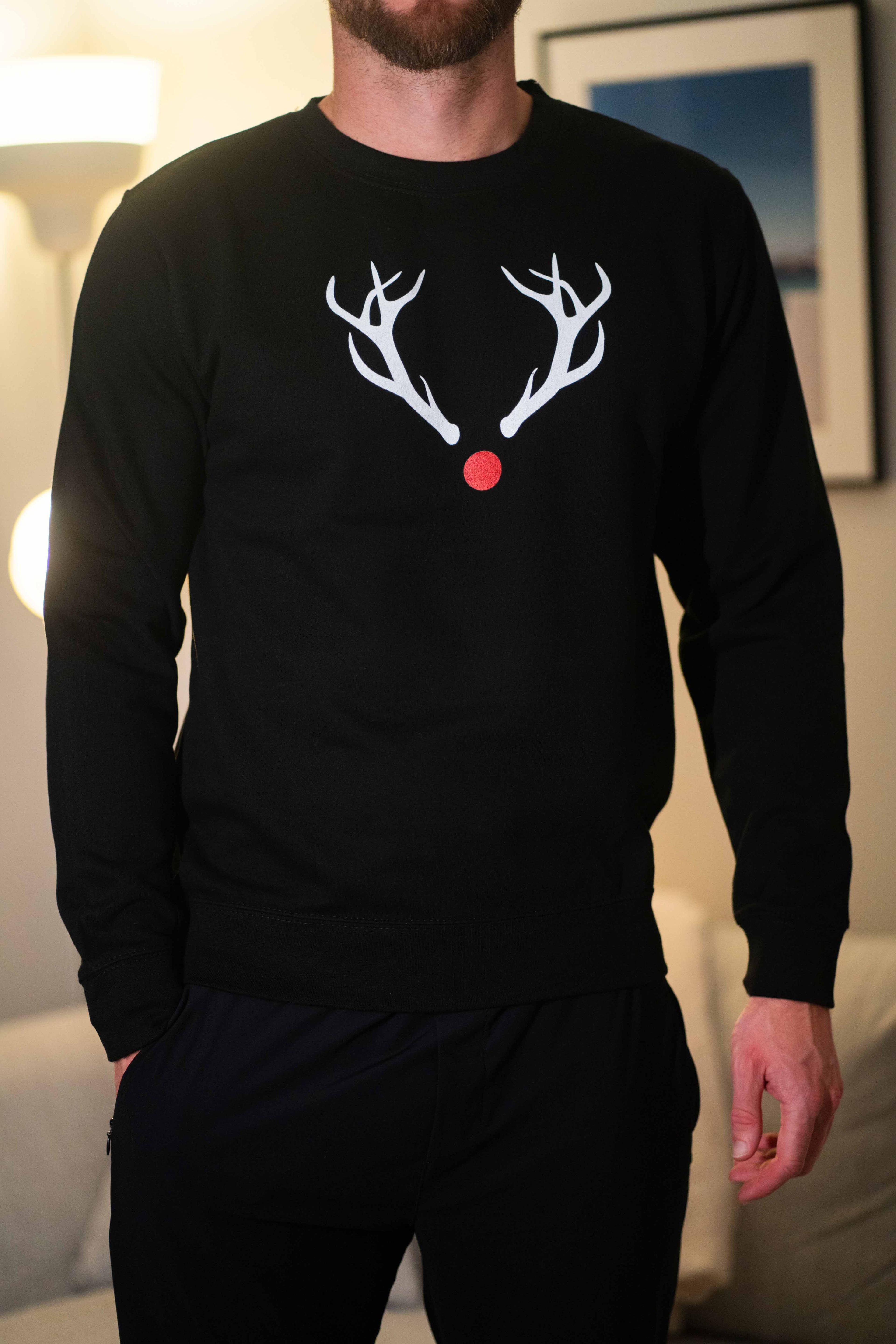 man in funny christmas jumper