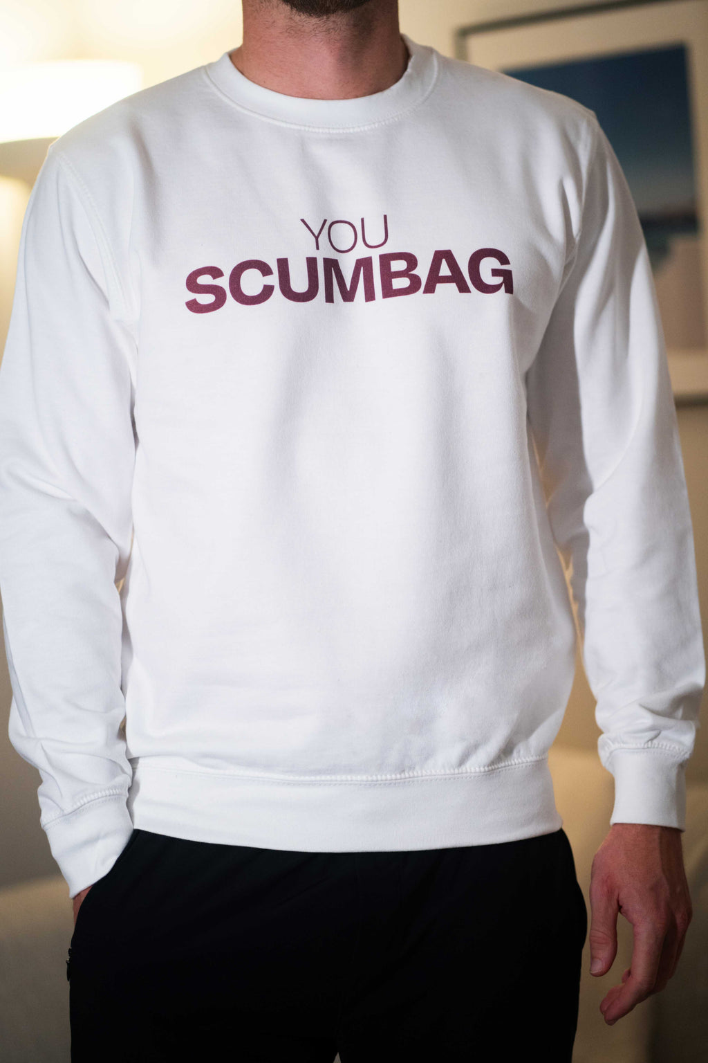 man in funny christmas jumper