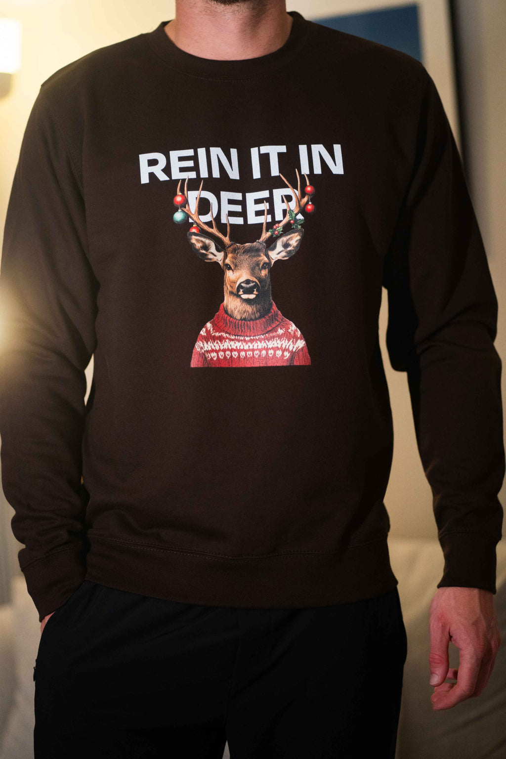 man in funny christmas jumper