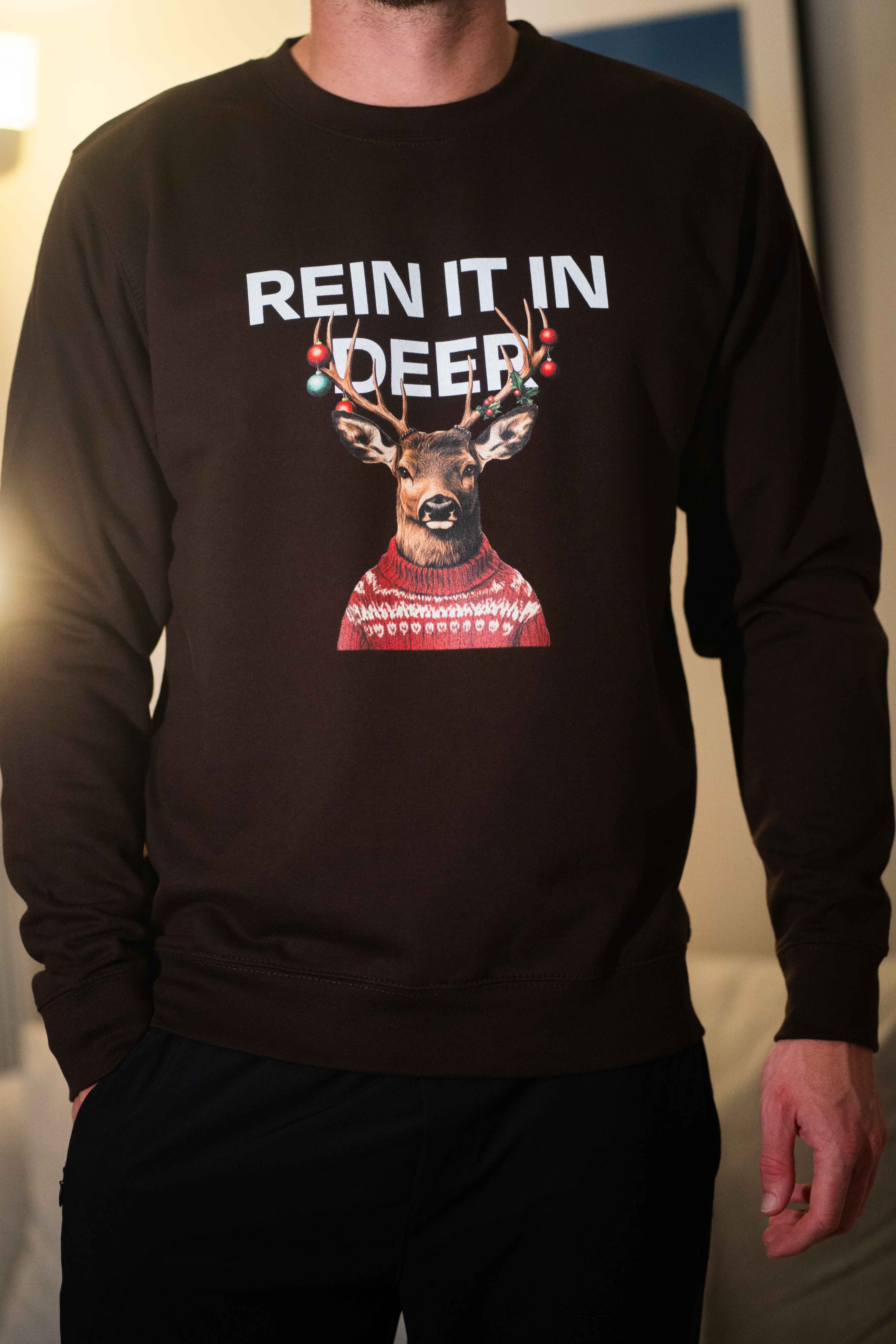 man in funny christmas jumper