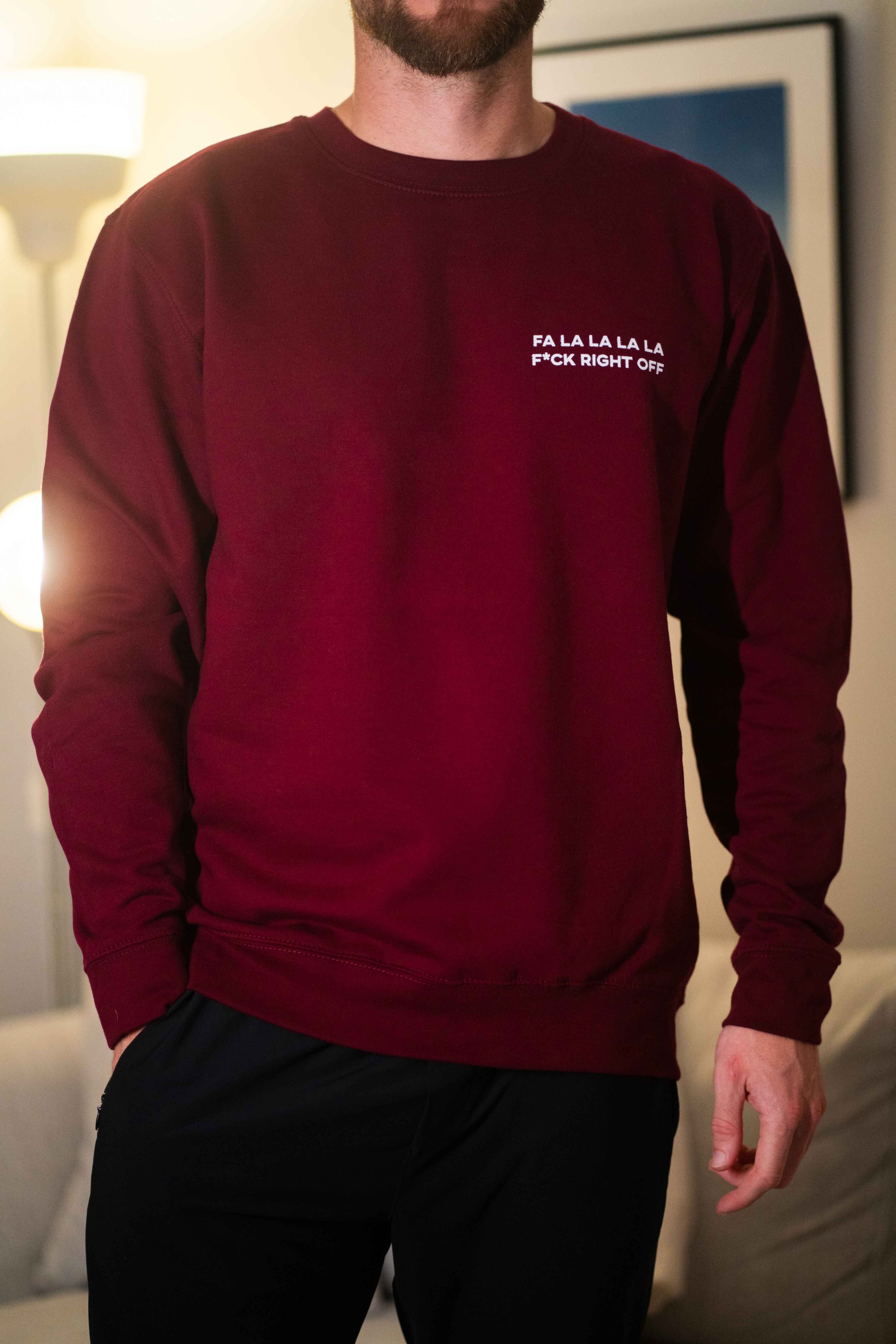 man in funny christmas jumper