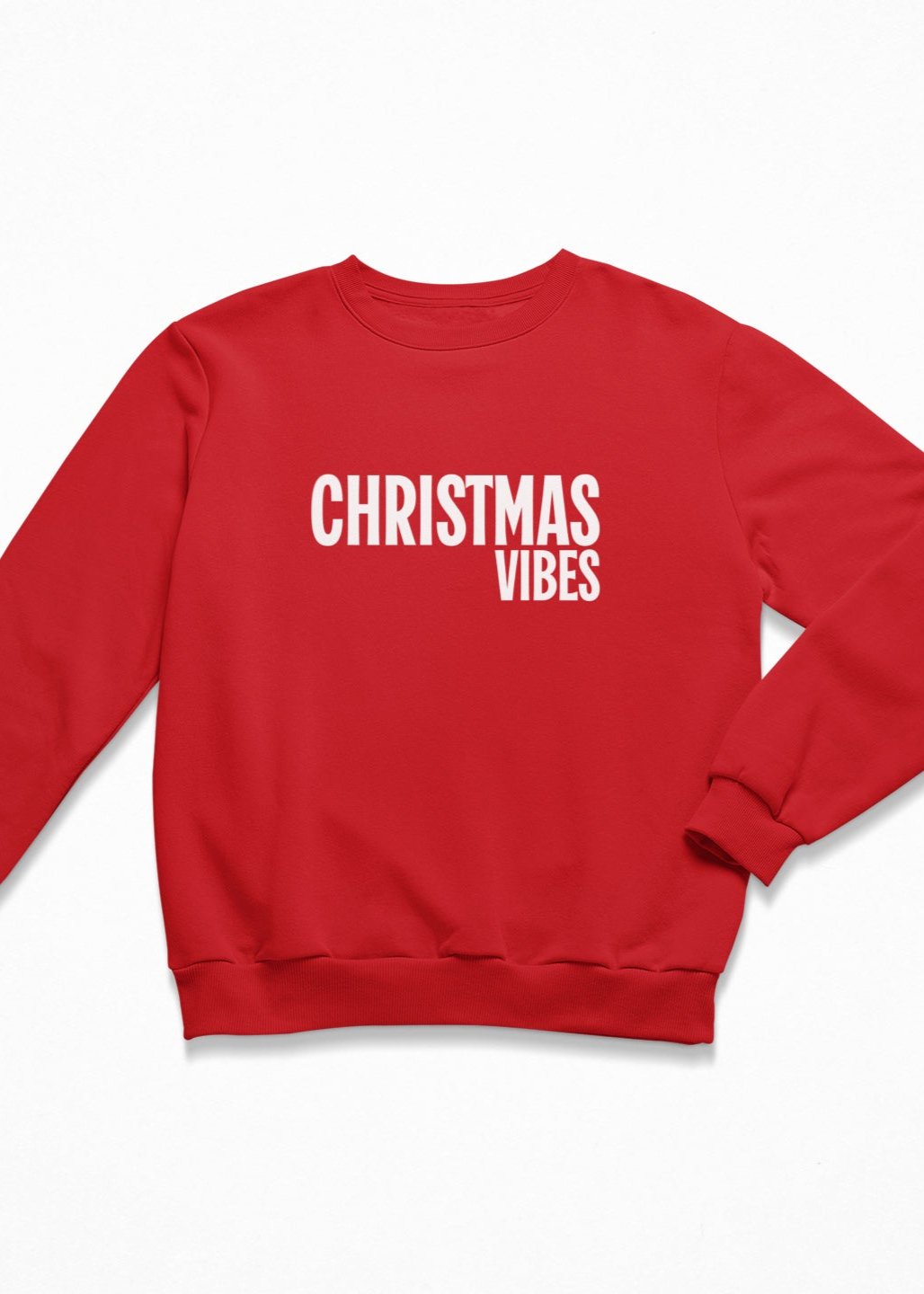 Christmas Vibes Christmas Jumper in red