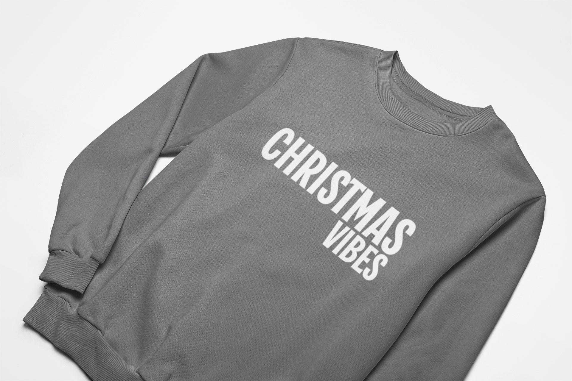 Christmas Vibes Christmas Jumper in charcoal