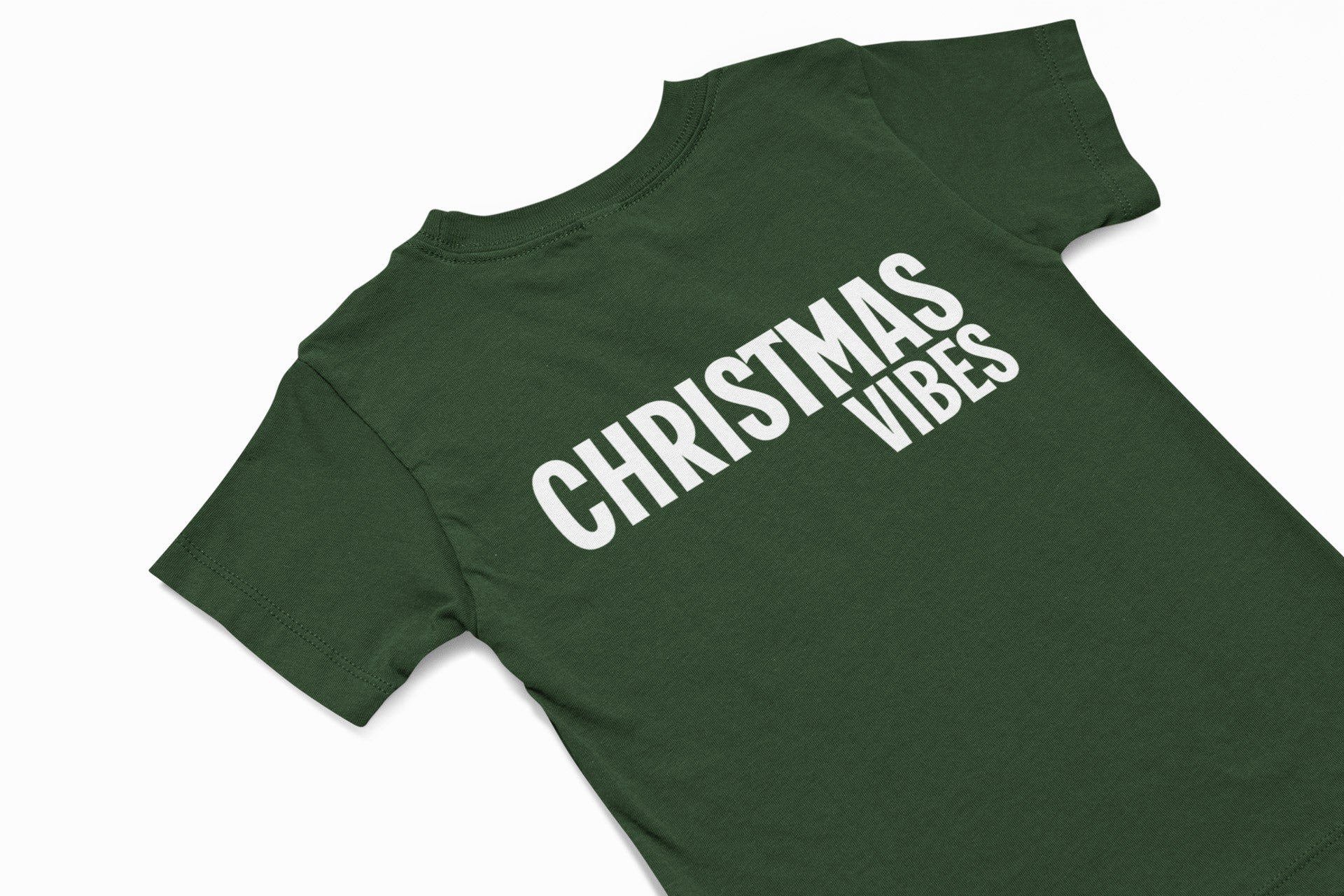 Christmas vibes christmas tshirt in green