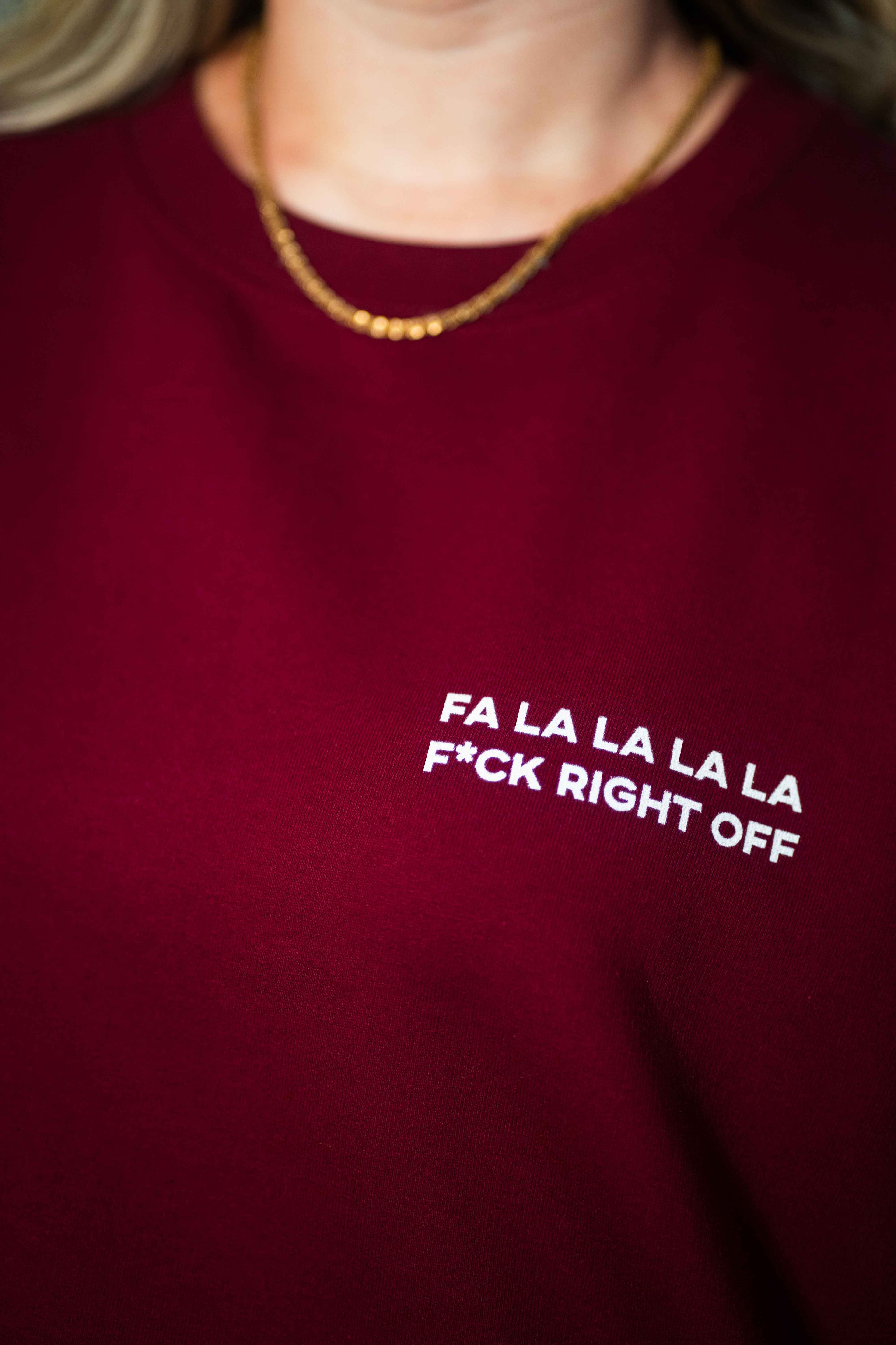 close up of a christmas jumper