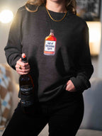 woman wearing christmas jumper