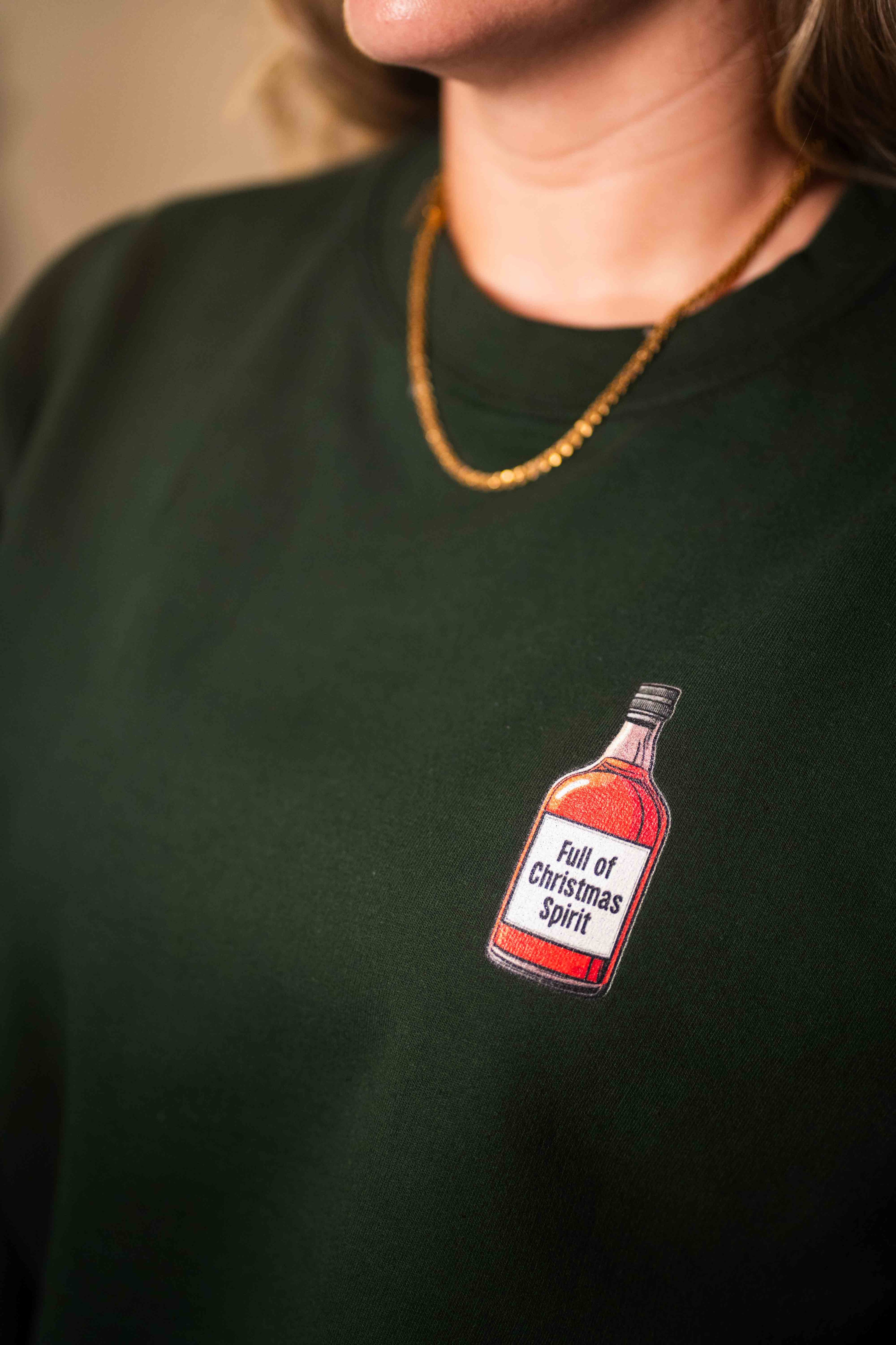 close up of a christmas jumper