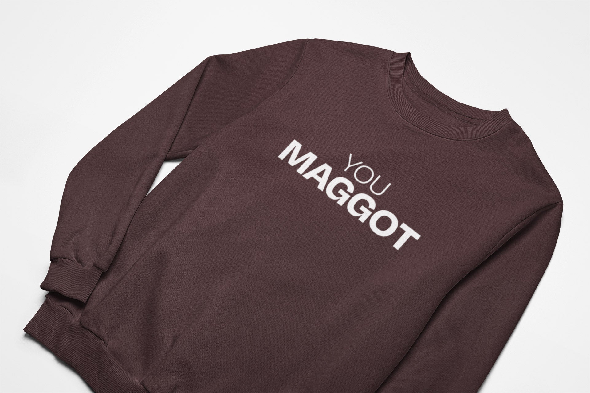 you maggot christmas jumper in brown