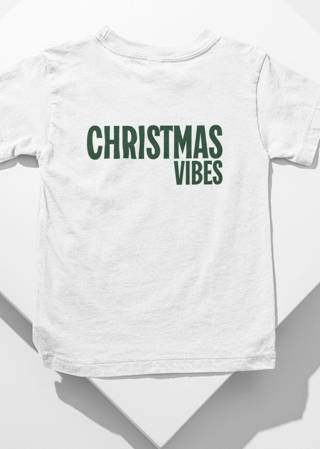 Christmas vibes christmas tshirt in white