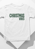 Christmas vibes christmas tshirt in white