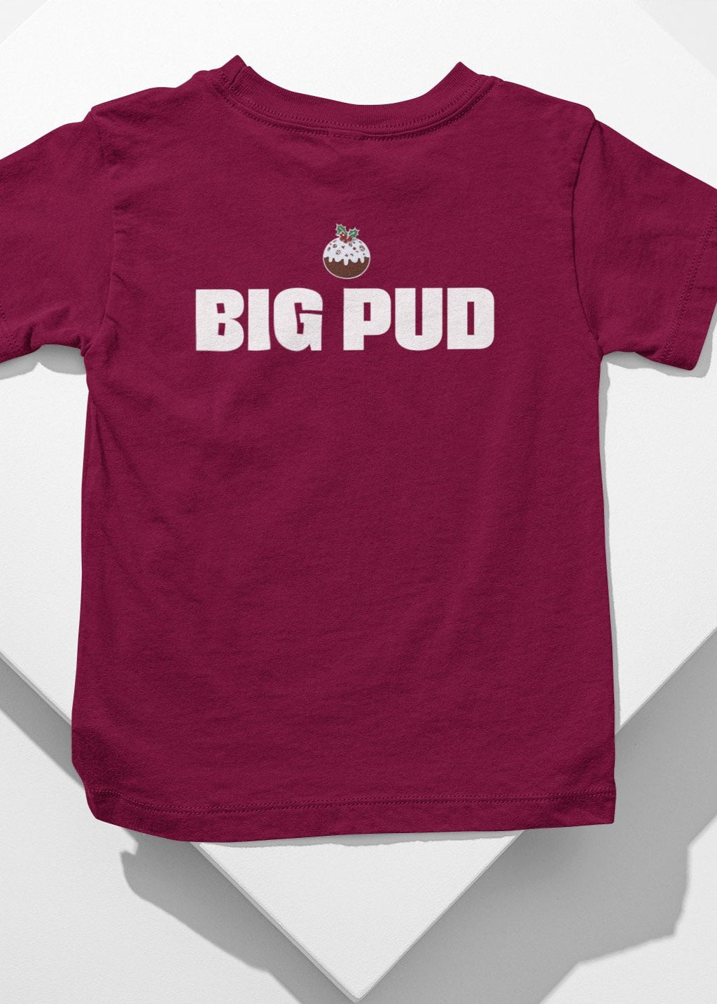 big pud christmas jumper in burgundy