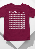 It's christmas christmas t-shirt in burgundy