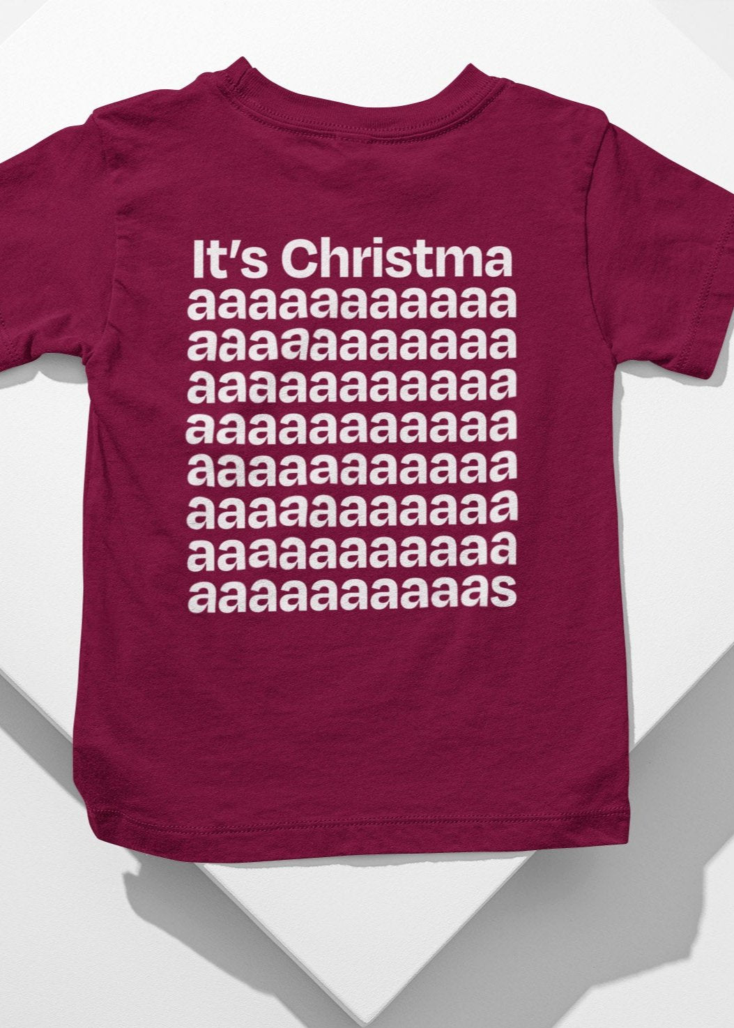It's christmas christmas t-shirt in burgundy