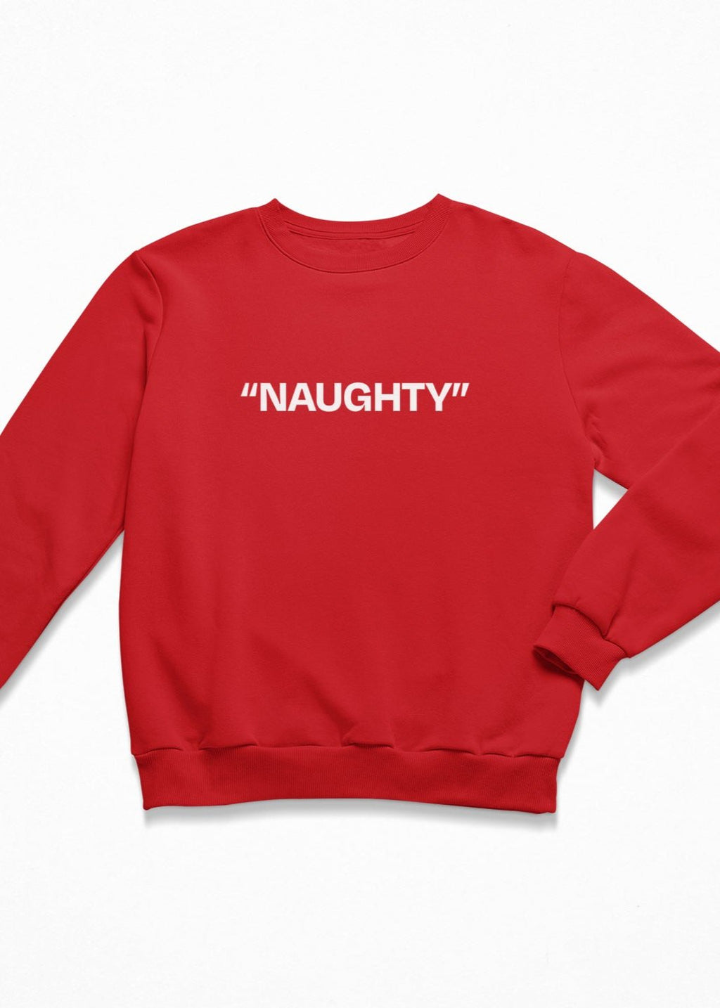 Naughty christmas jumper in red
