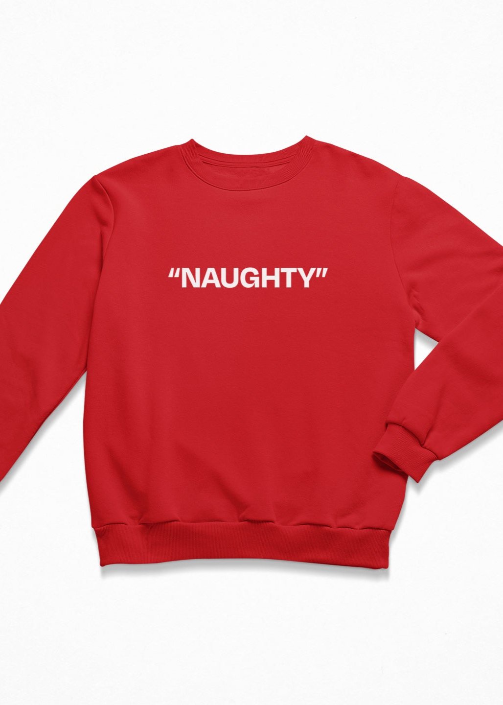 Naughty christmas jumper in red