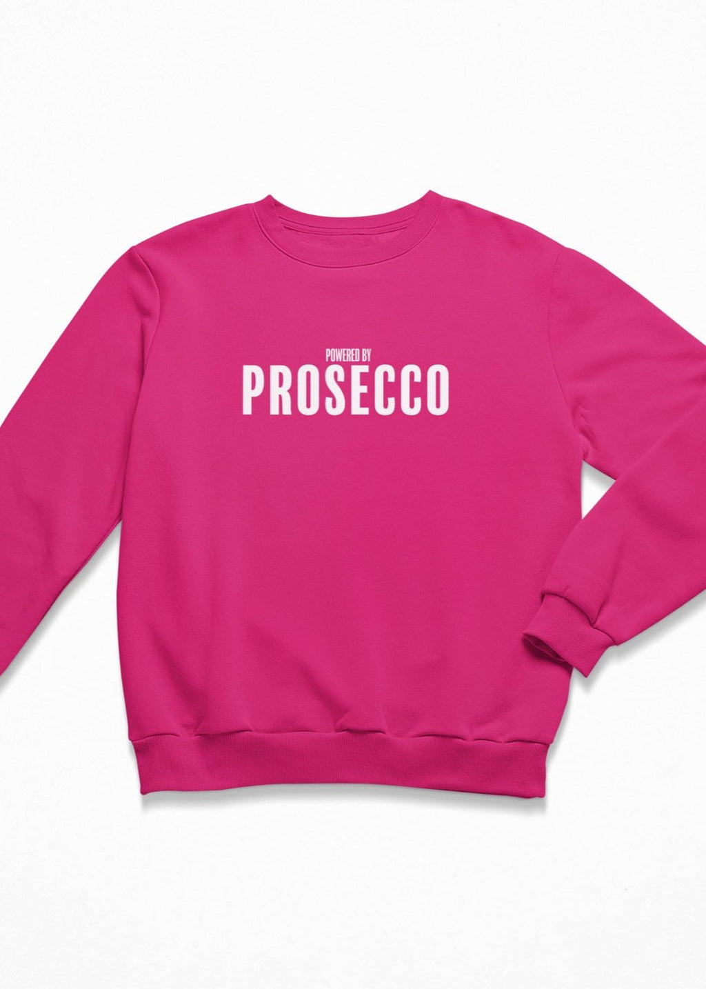 Powered by Prosecco christmas jumper in pink