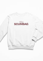 you scumbag christmas jumper in white 