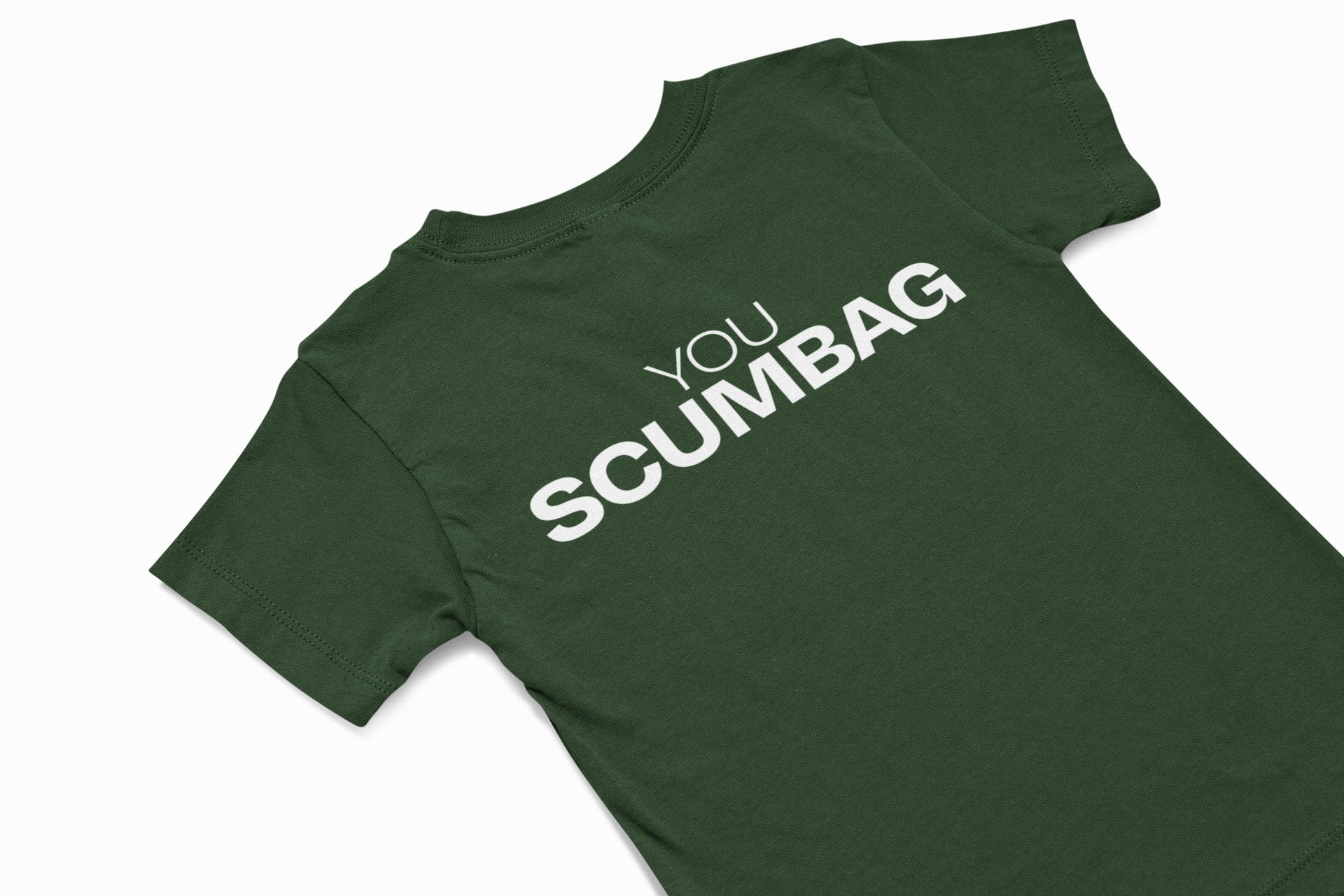you scumbag christmas T-shirt in green 