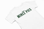 POwered by mince pies christmas t-shirt in white