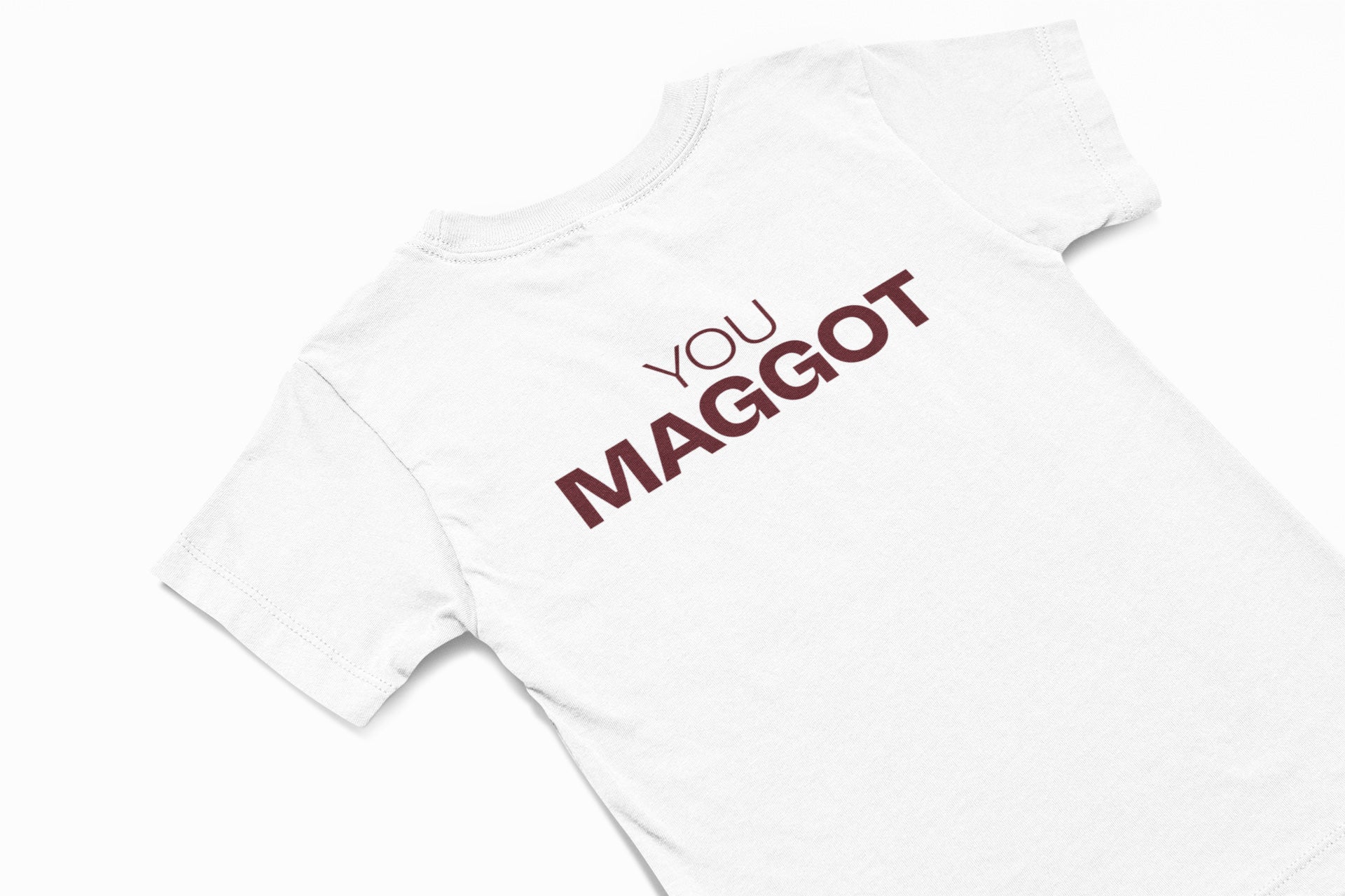 you maggot christmas t-shirt in white