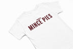 POwered by mince pies christmas t-shirt in white