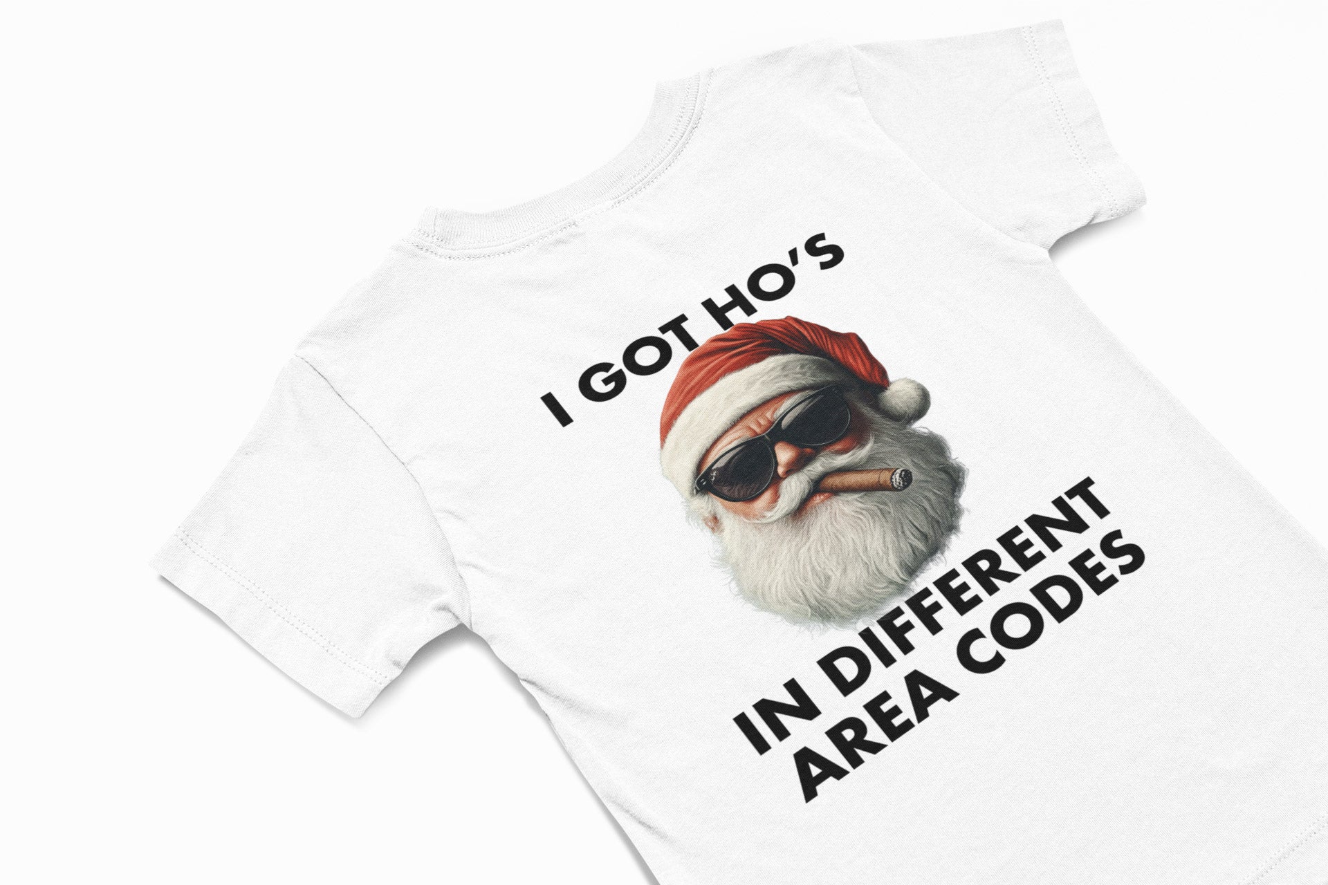 I got ho's christmas T-shirt in white
