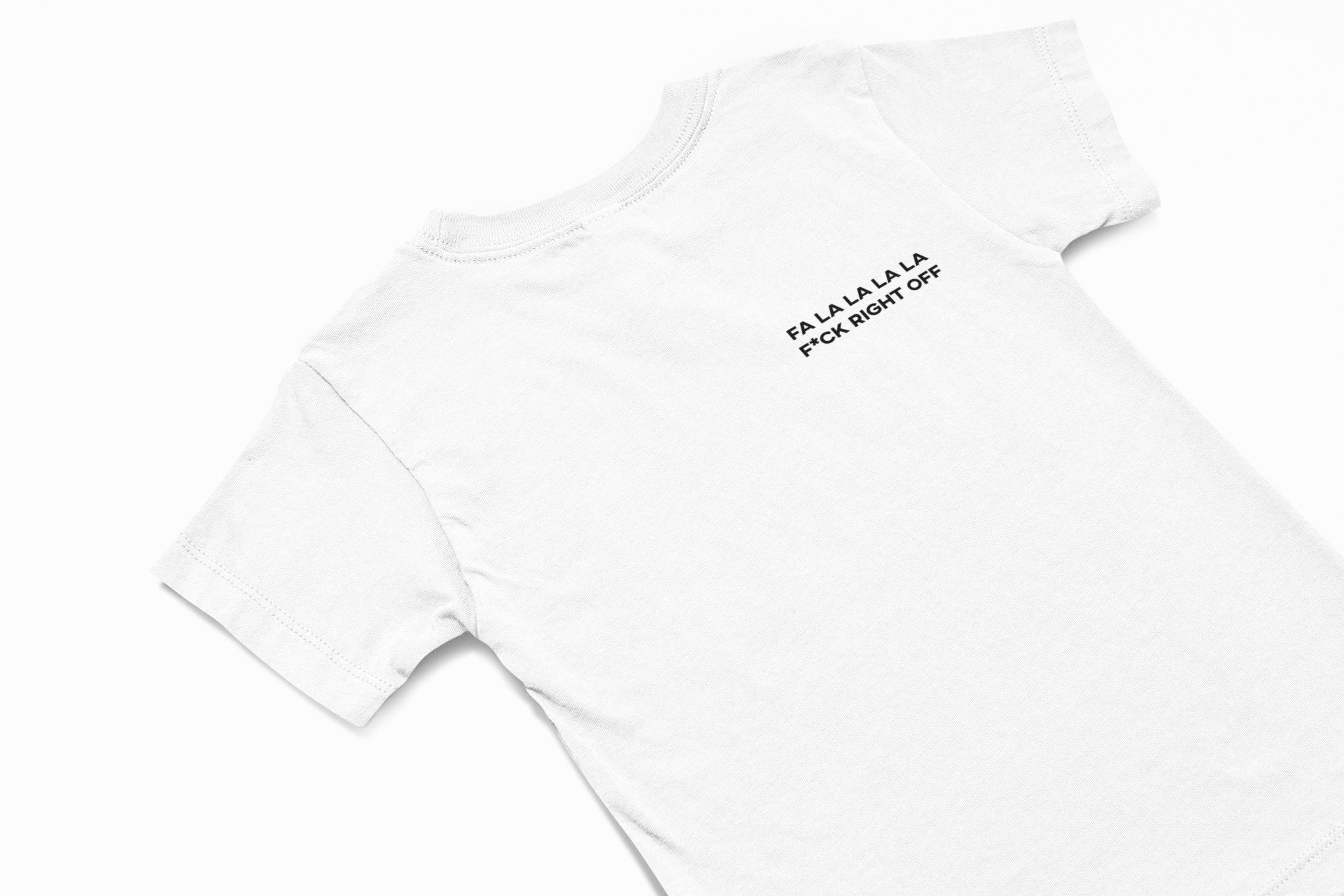 Fa la la la f*ck right off christmas jumper in white