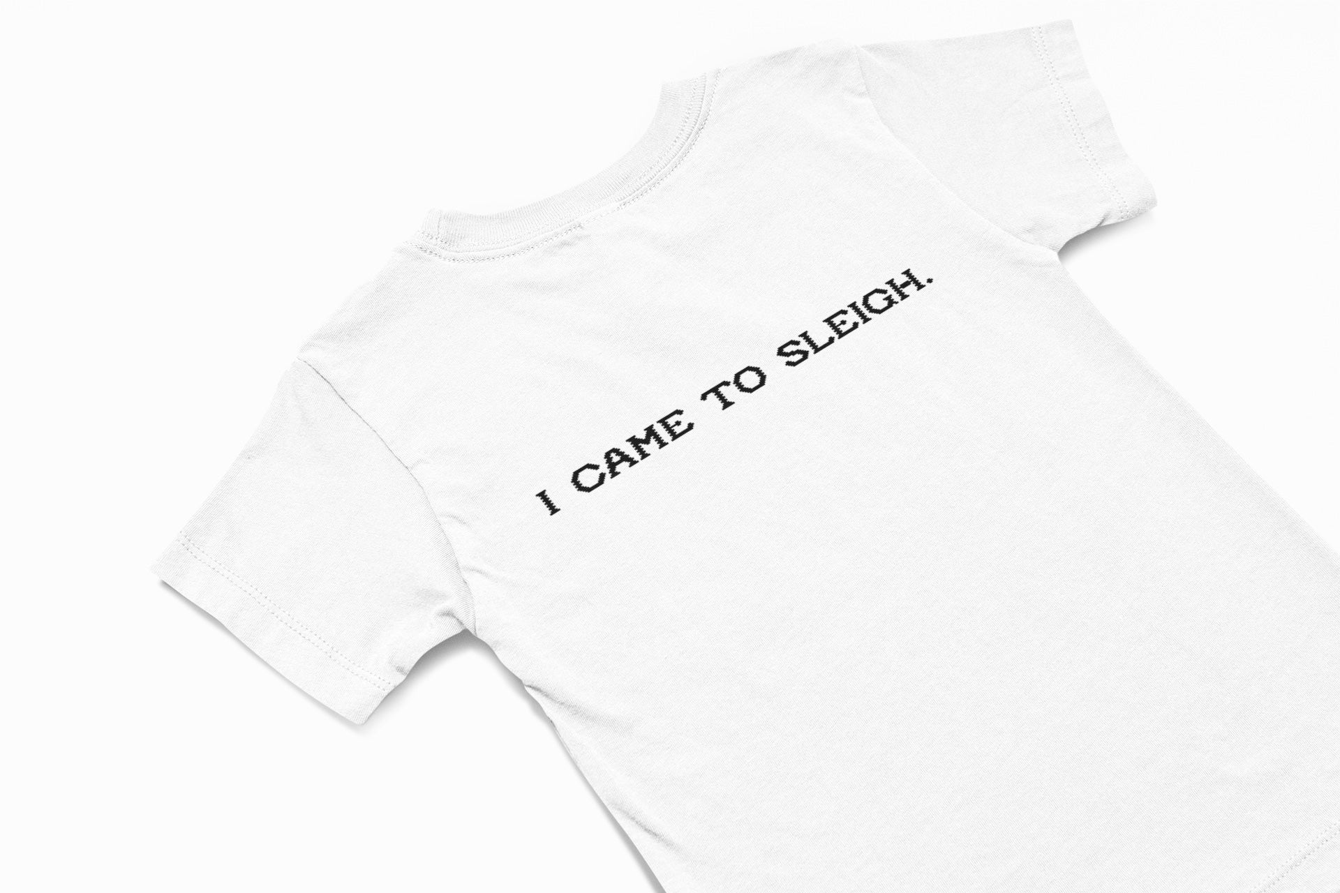 I came to sleigh christmas jumper in white