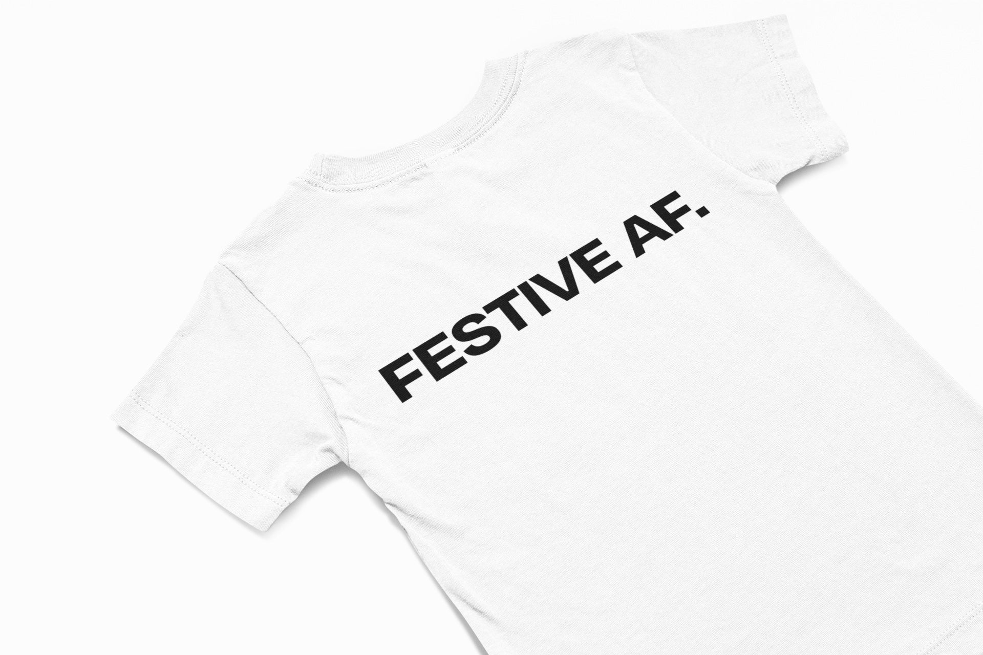 festive AF christmas jumper in white