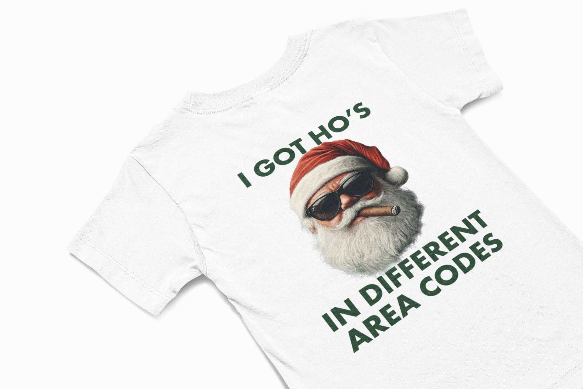 I got ho's christmas T-shirt in white