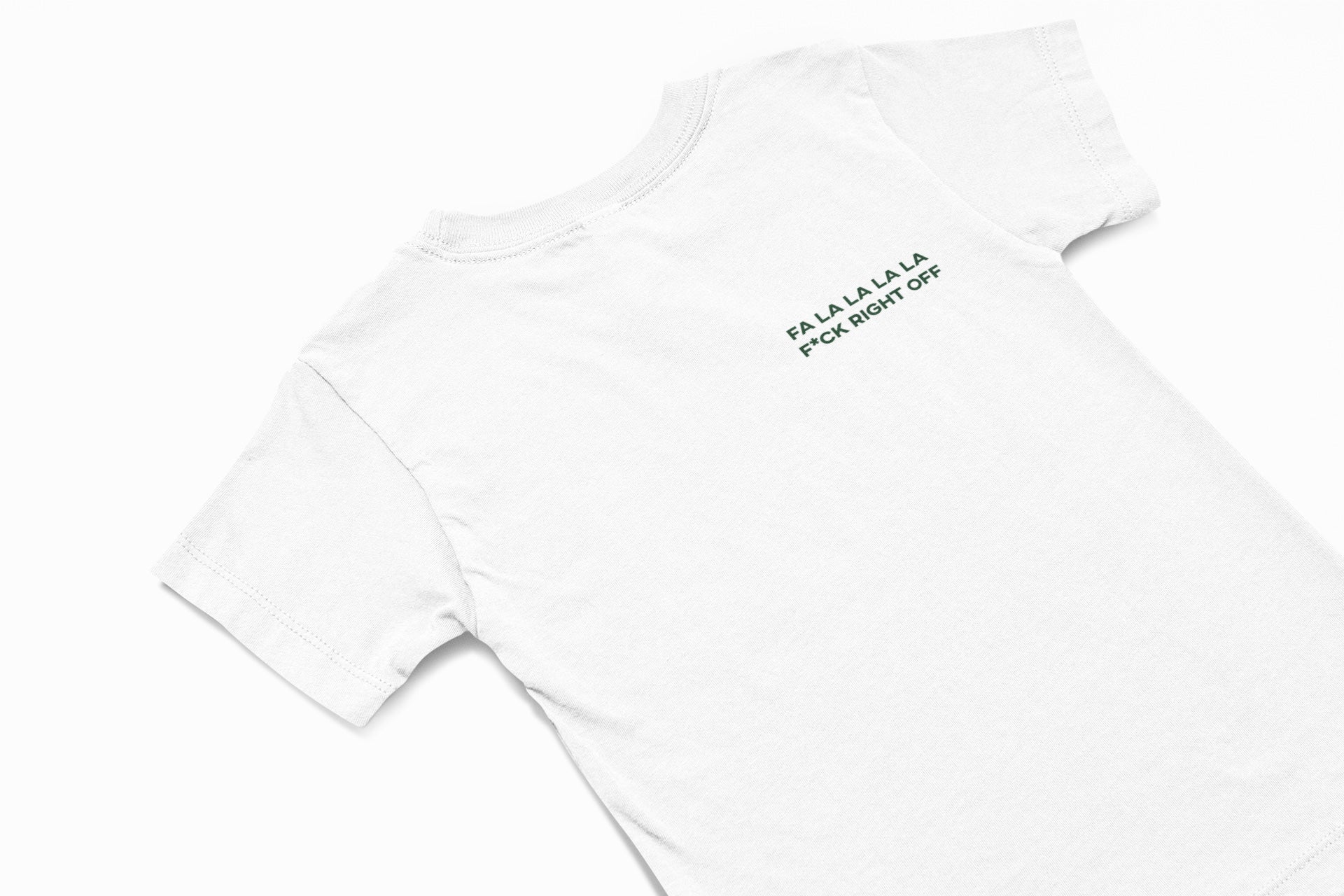 Fa la la la f*ck right off christmas jumper in white
