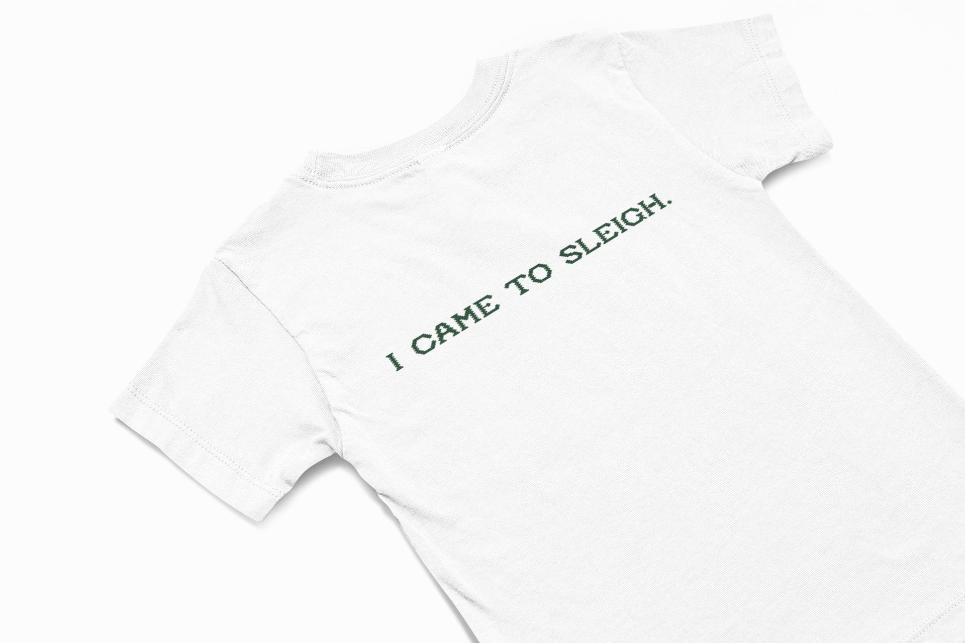 I came to sleigh christmas jumper in white