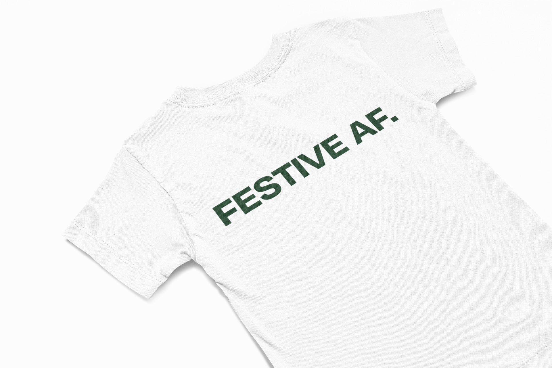 festive AF christmas jumper in white