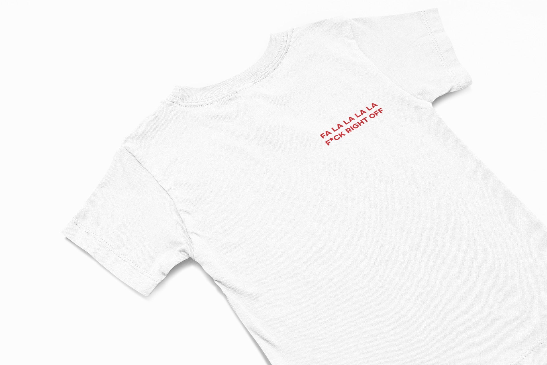 Fa la la la f*ck right off christmas jumper in white