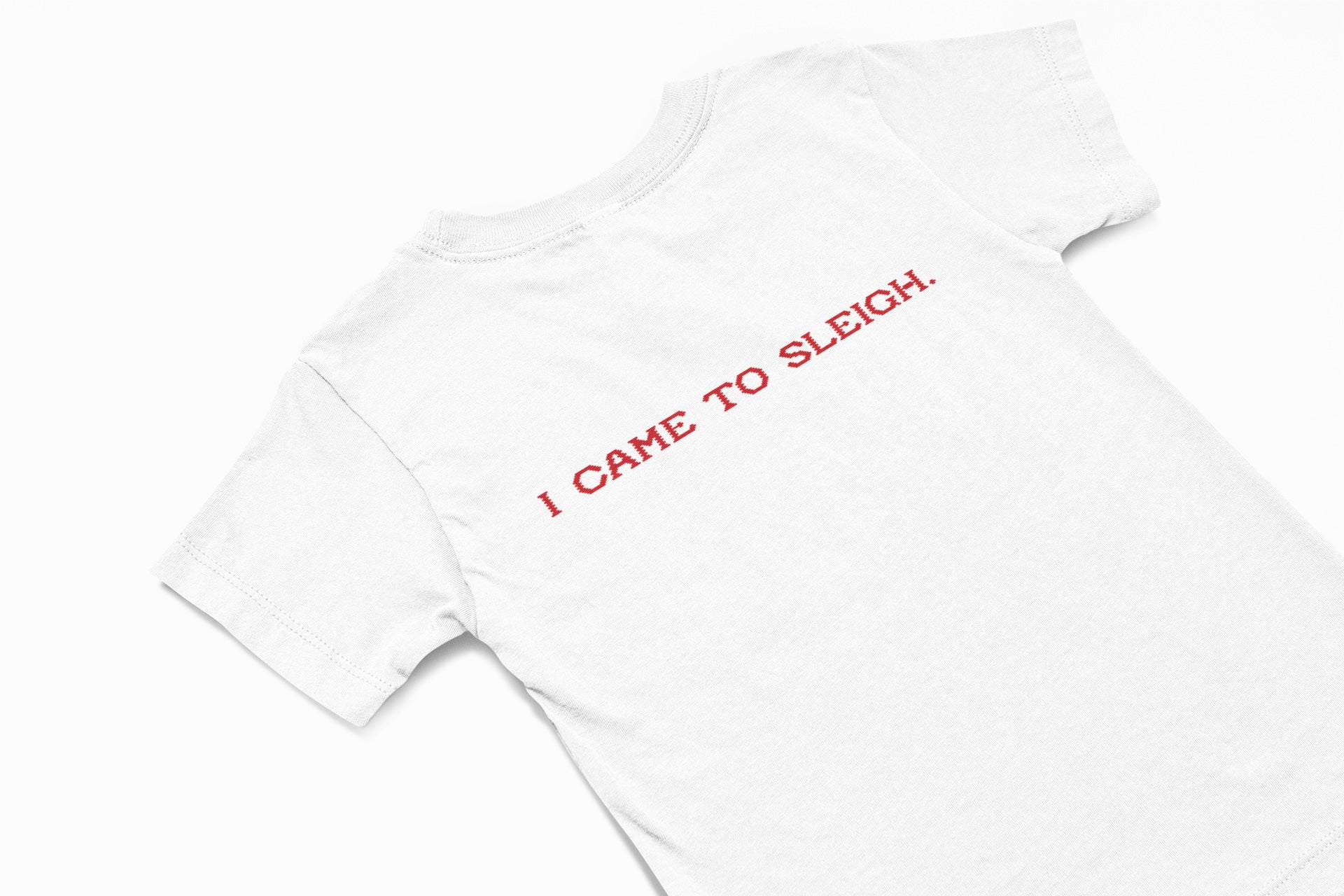 I came to sleigh christmas jumper in white