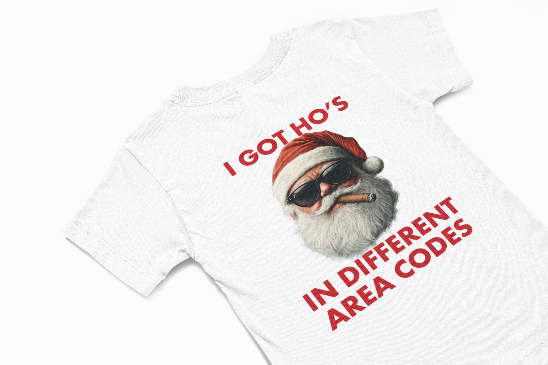 I got ho's christmas T-shirt in white