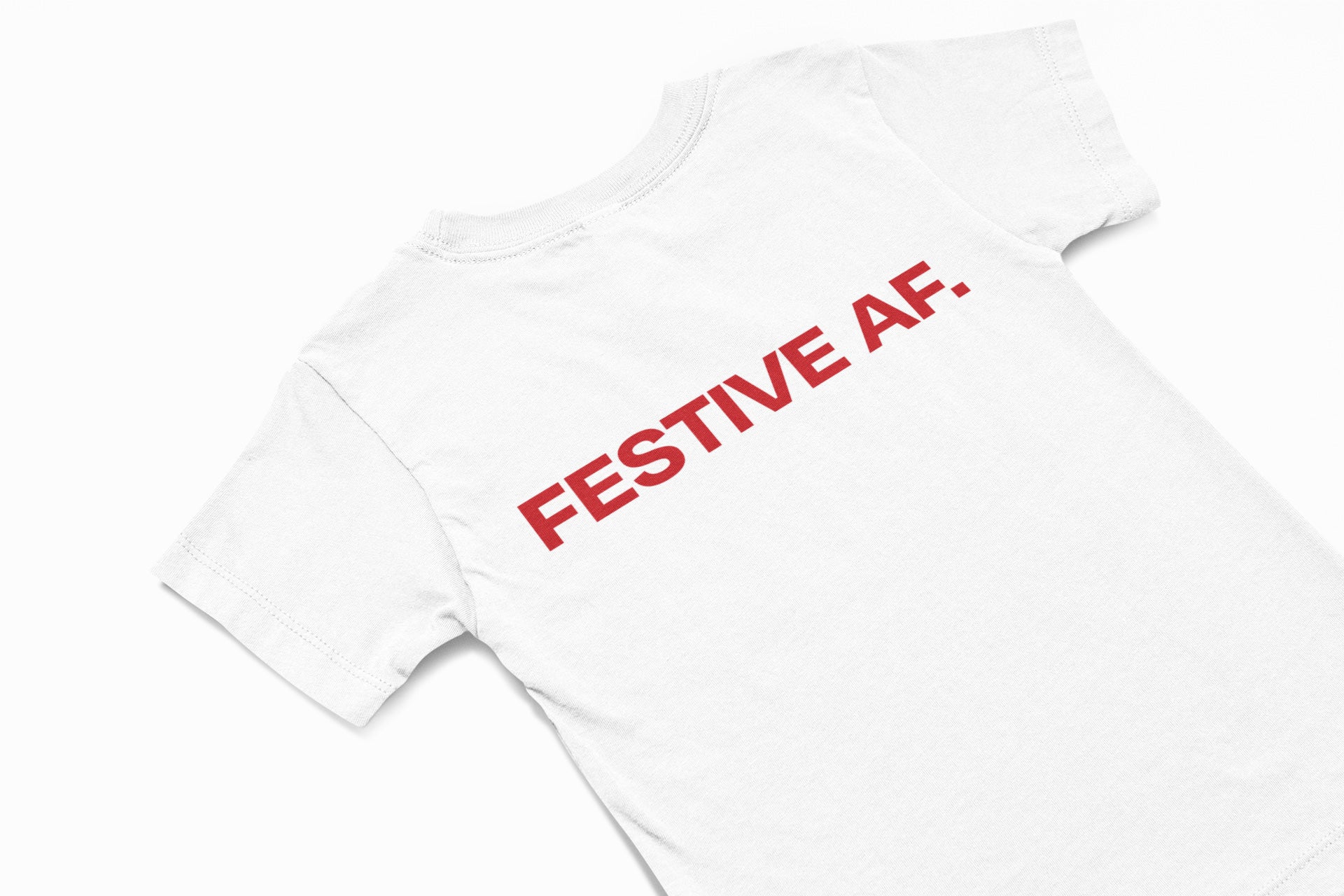 festive AF christmas jumper in white